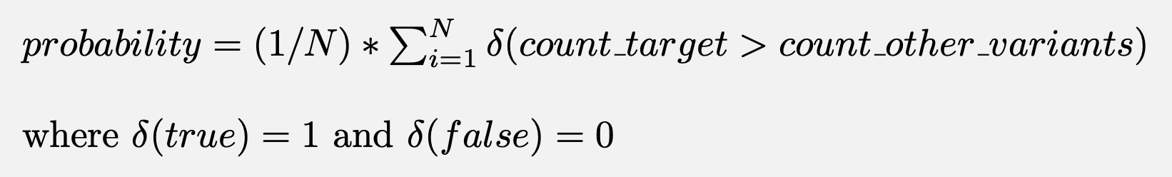 Trend experiment calculation